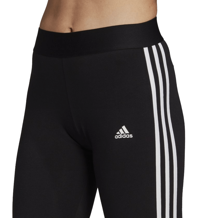 Leggingw 3/4, cintura subida, essentials 3 stripes preto Adidas