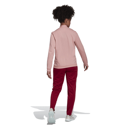 Agasalho Adidas Essentials 3-Stripes Rosa/ Vinho