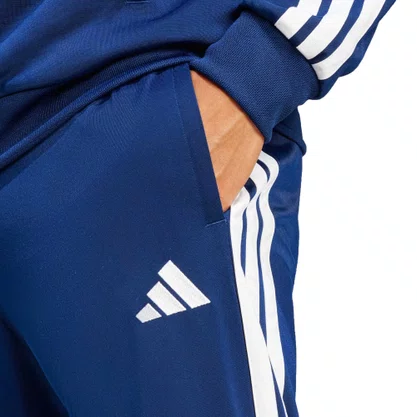 Agasalho Adidas Sportswear Basic Três Listras Tricot Azul