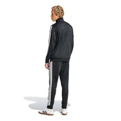 Agasalho Adidas Sportswear Basic Três Listras Tricot Preto
