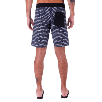 Bermuda Água RVCA VA 18 Preto/ Branco