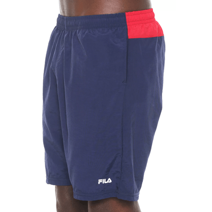 Bermuda Fila Essential Azul Marinho/ Vermelho
