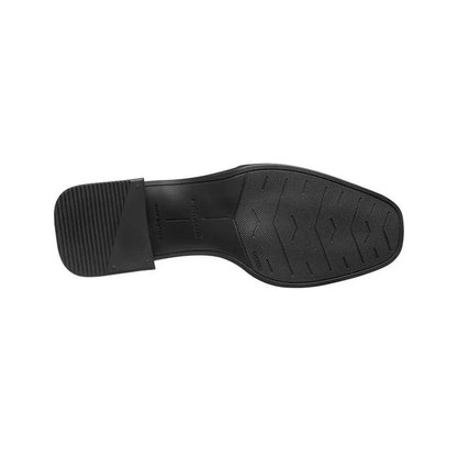 Bota Pegada Couro Cano Curto Elástico Preto