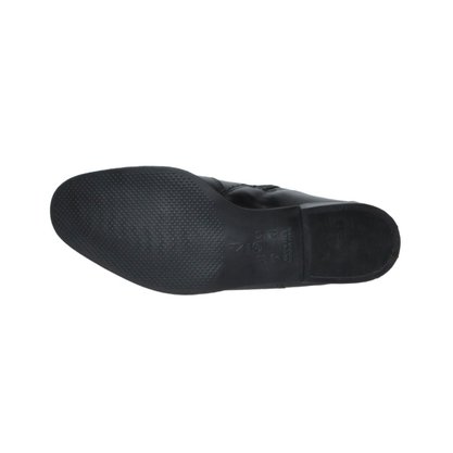 Bota Ramarim Couro Cano Curto Fivela Gold Preto