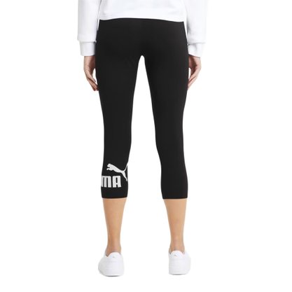 Calça Puma Legging 3/4 Essentials Logo Preto