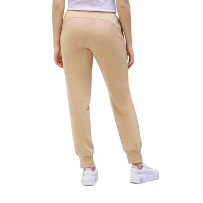 Calça Puma Moletom Essentials Fleece Bege