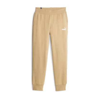 Calça Puma Moletom Essentials Fleece Bege