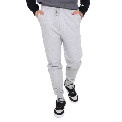 Calça Quiksilver Moletom Embroidery Preta ou Mescla