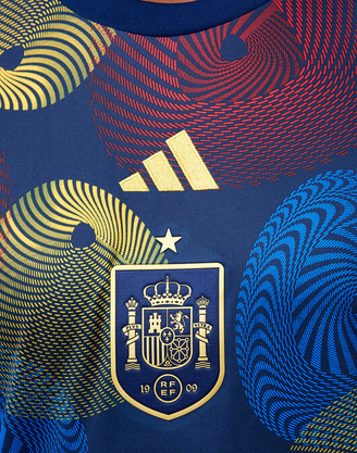 Camisa Espanha Adidas Pré-Jogo Copa do Mundo 2022