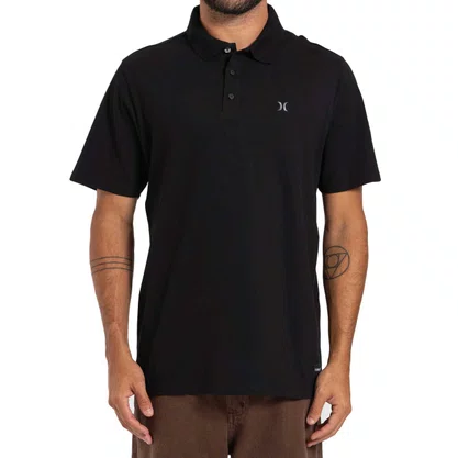 Camisa Hurley Polo Overload Icon Preto