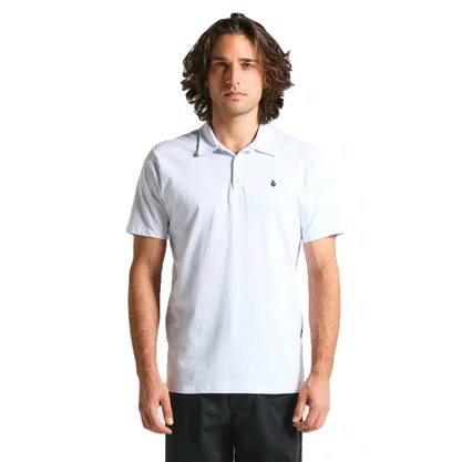 Camisa Volcom Polo Manga Curta Solid Stone