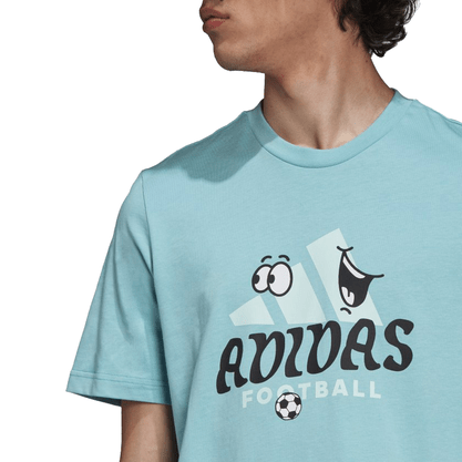 Camiseta Adidas Manga Curta Badge Of Sport Verde Água