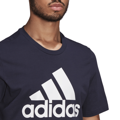 Camiseta Adidas Manga Curta Essentials Big Logo Azul Marinho