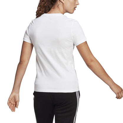 Camiseta Adidas Manga Curta Essentials Slim Logo Branca