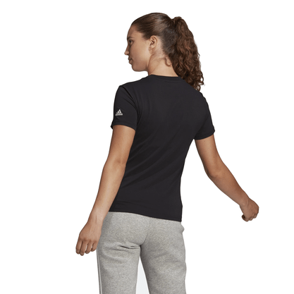 Camiseta Adidas Manga Curta Essentials Slim Logo Preto