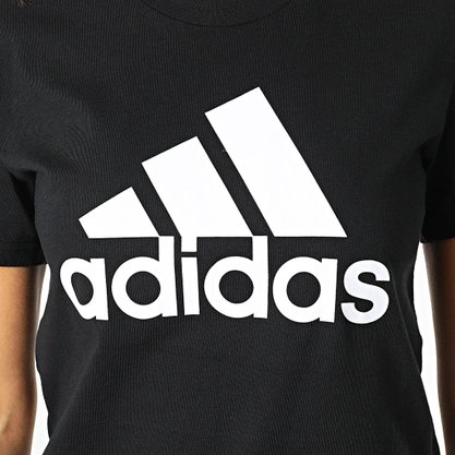 Camiseta Adidas Manga Curta Loungwear Essentials Logo Preto