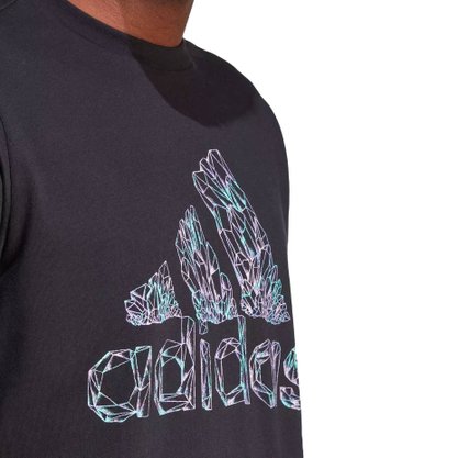 Camiseta Adidas Manga Curta Mystic Fill Preto