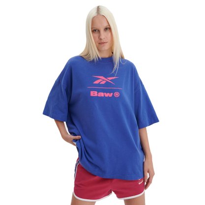 Camiseta Baw Manga Curta Over Reebok Azul