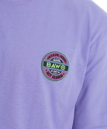 Camiseta Baw Manga Curta Wax Color Lilás