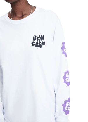 Camiseta Baw Manga Longa Smash Crew Branco