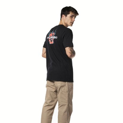Camiseta Billabong Manga Curta Paradise Burning Preto