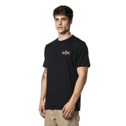 Camiseta Billabong Manga Curta Places California Preto