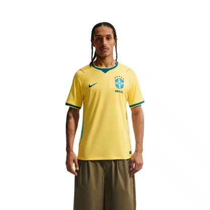 Camiseta Brasil Nike Torcedor 2026/27 Torcedor Amarela/ Verde