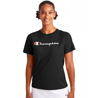 Camiseta Champion Manga Curta Scrip Logo Ink