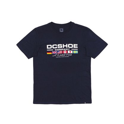 Camiseta DC Manga Curta Worldwide Fav Azul Marinho