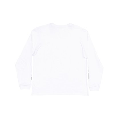 Camiseta DC Manga Longa Minimal Stripe Branco