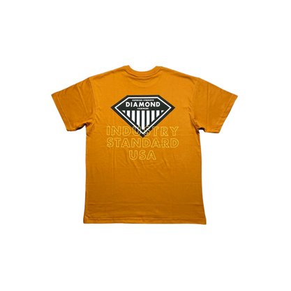 Camiseta Diamond Manga Curta Industry Standard Mostarda