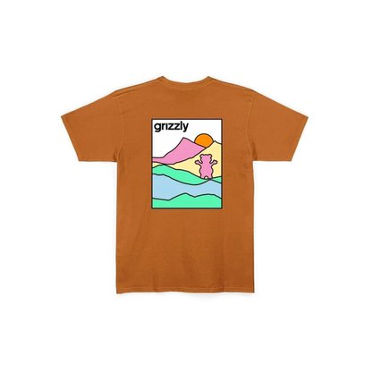 Camiseta Grizzly Manga Curta Acid Hike Mostarda