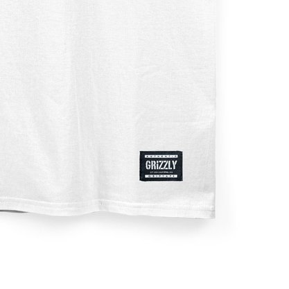 Camiseta Grizzly Manga Curta Rum Punch Branco