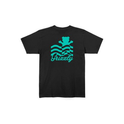 Camiseta Grizzly Manga Curta Wavy Preto