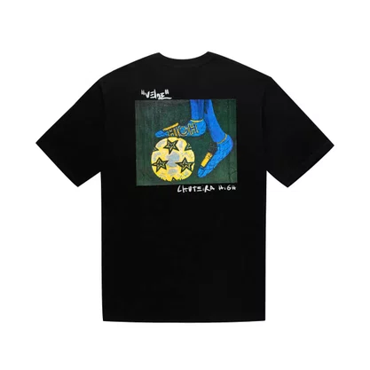 Camiseta High Manga Curta Chuteira Brasil Preta