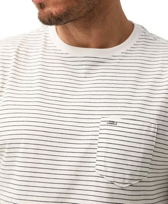 Camiseta Hurley Manga Curta Excel Esp Branco