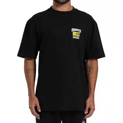 Camiseta Hurley Manga Curta Shibuya Escama Maxfit Preta