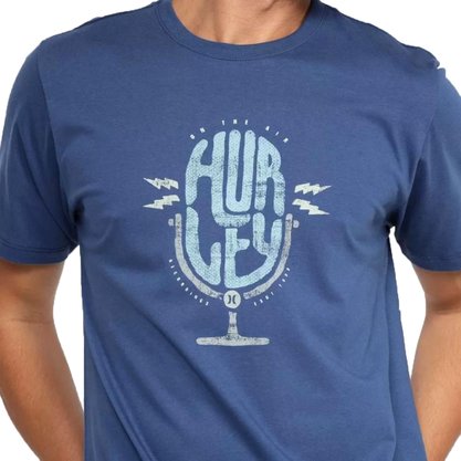 Camiseta Hurley Manga Curta Voices Azul Marinho