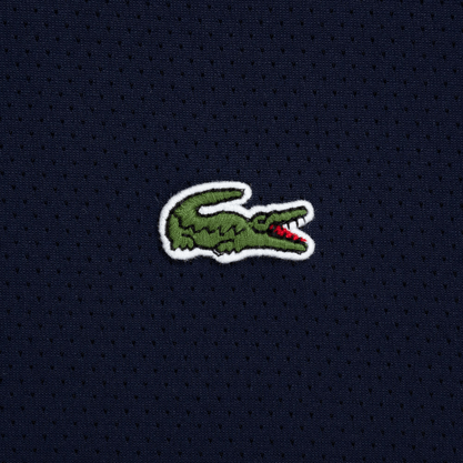 Camiseta Lacoste Manga Curta Ultra Dry Regular Azul Marinho