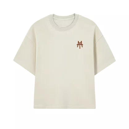 Camiseta Midas Manga Curta Boxy Caps Off White