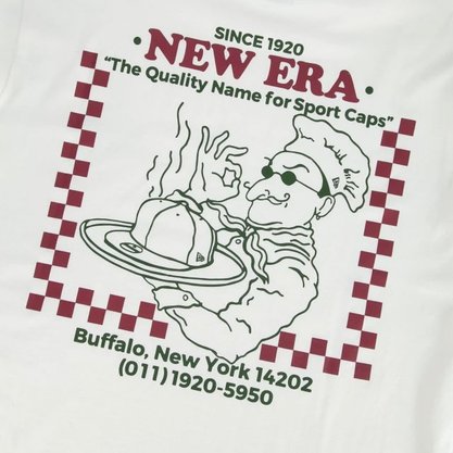 Camiseta New Era Manga Curta Branded Street Food Off White