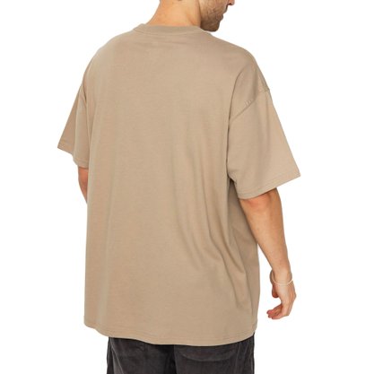 Camiseta Nike SB Manga Curta Logo Caqui