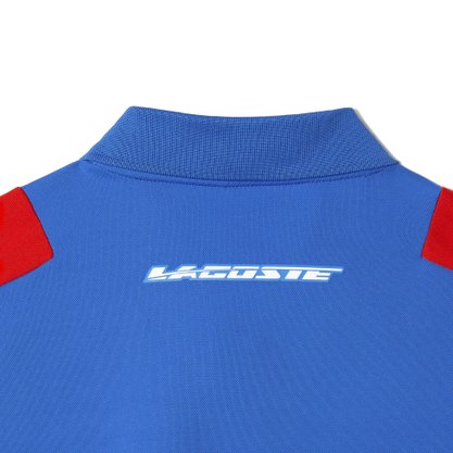 Camiseta Polo Lacoste MC Tennis Recorte Marinho/ Azul