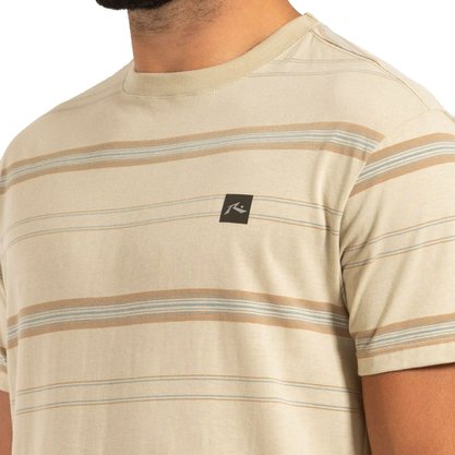 Camiseta Rusty Manga Curta Fiber Areia