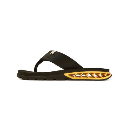 Chinelo Kenner Rakka Preto/ Dourado