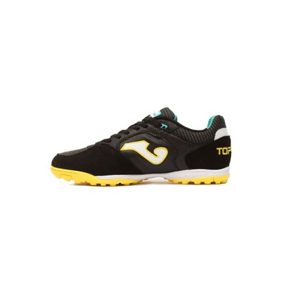Chuteira Joma Society Top Flex Preto/ Amarelo