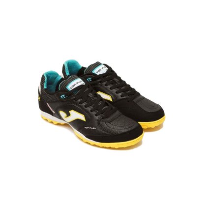 Chuteira Joma Society Top Flex Preto/ Amarelo