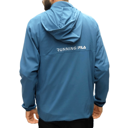 Jaqueta Fila Corta Vento Running Blast Azul Marinho