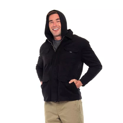 Jaqueta Freesurf Sarja Parka Preta