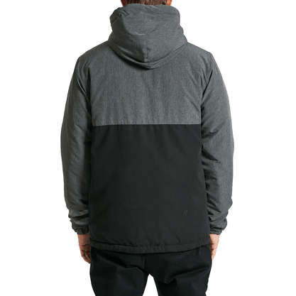 Jaqueta Hurley Wordwind Big Preta/ Cinza Mescla